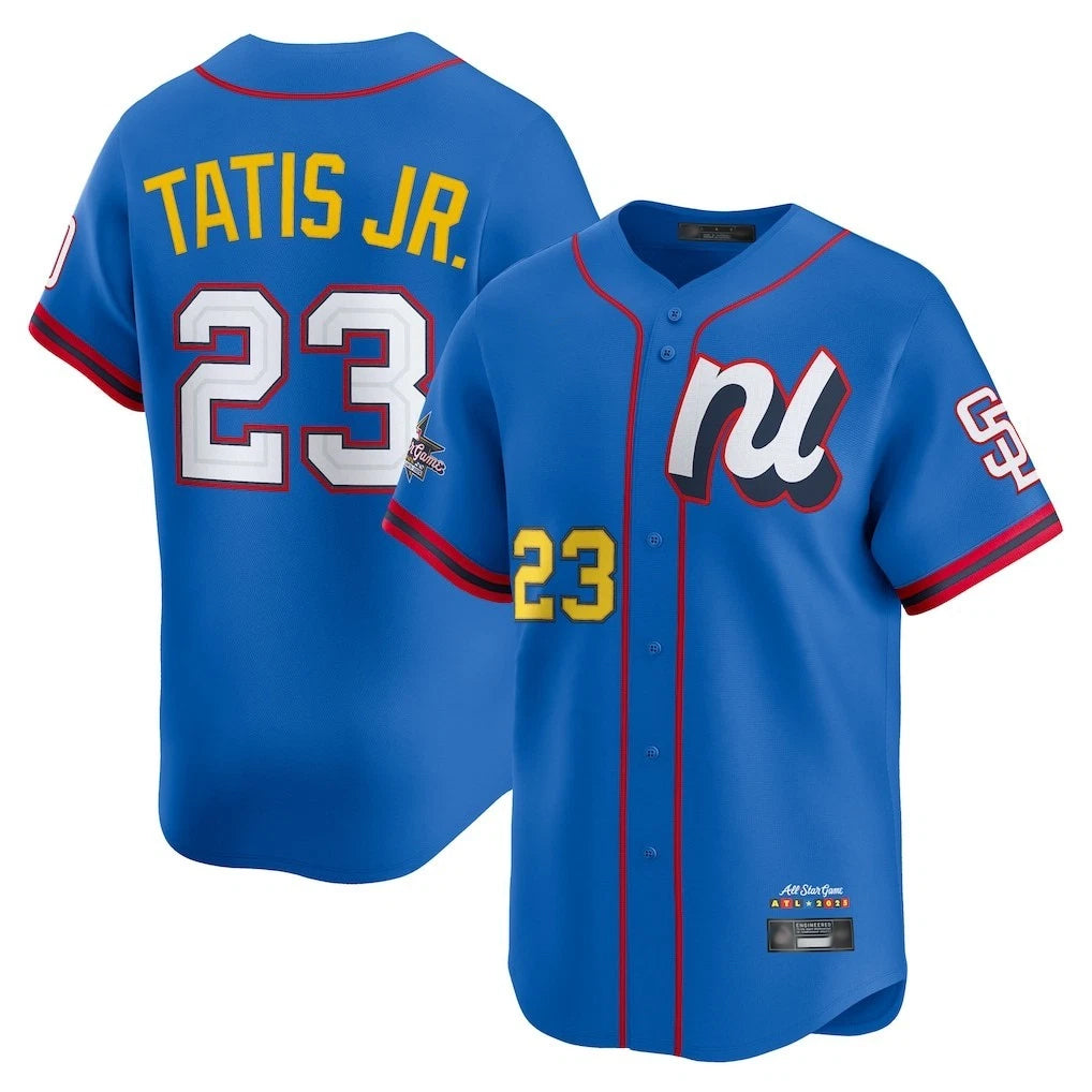 Fenge S.Diego Padres #23 Fernando Tatis Jr Player Blue National League All-Star Game Limited Stitched Jerseys