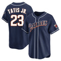 Fenge S.Diego Padres #23 Fernando Tatis Jr Player Navy Cooperstown Collection Limited Home Stitched Jerseys