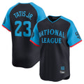 Fenge S.Diego Padres #23 Fernando Tatis Jr Player Navy National League All-Star Game Limited Stitched Jerseys