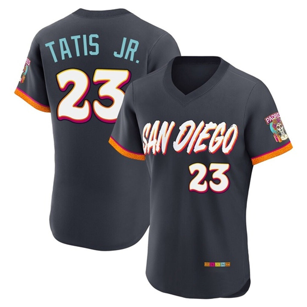Fenge S.Diego Padres #23 Fernando Tatis Jr Player Obsidian 2026 City Connect Home Elite T-shirt Stitched Jerseys
