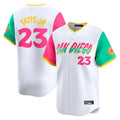 Fenge S.Diego Padres #23 Fernando Tatis Jr Player White City Connect Home Limited Stitched Jerseys