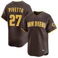 Fenge S.Diego Padres #27 Nick Pivetta Player Brown Home Limited Stitched Jerseys
