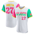 Fenge S.Diego Padres #27 Nick Pivetta Player White City Connect Home Limited Elite Stitched Jerseys