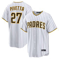 Fenge S.Diego Padres #27 Nick Pivetta Player White Home Limited Stitched Jerseys