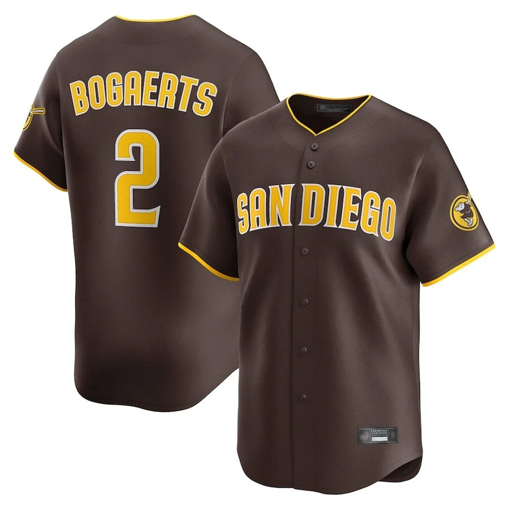 Fenge S.Diego Padres #2 Xander Bogaerts Player Brown Home Limited Stitched Jerseys