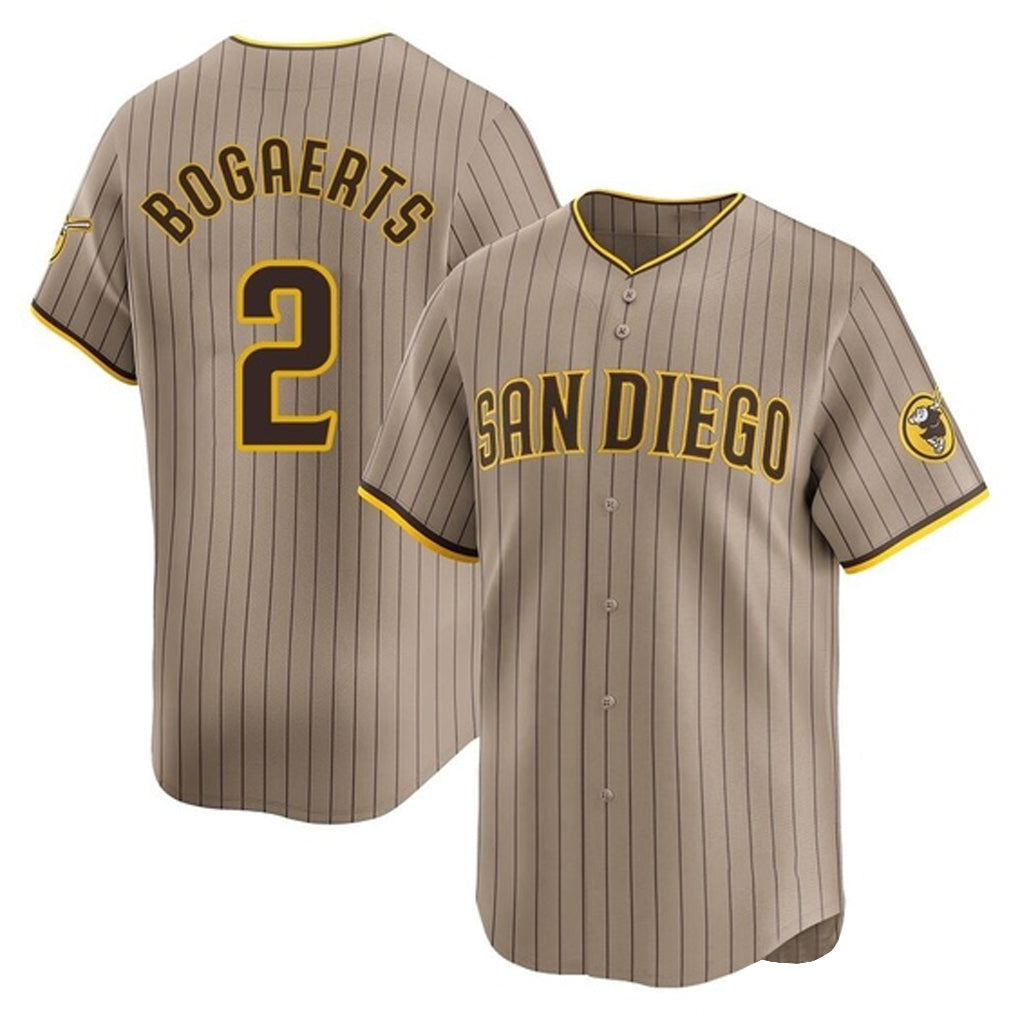 Fenge S.Diego Padres #2 Xander Bogaerts Player Khaki Home Limited Stitched Jerseys