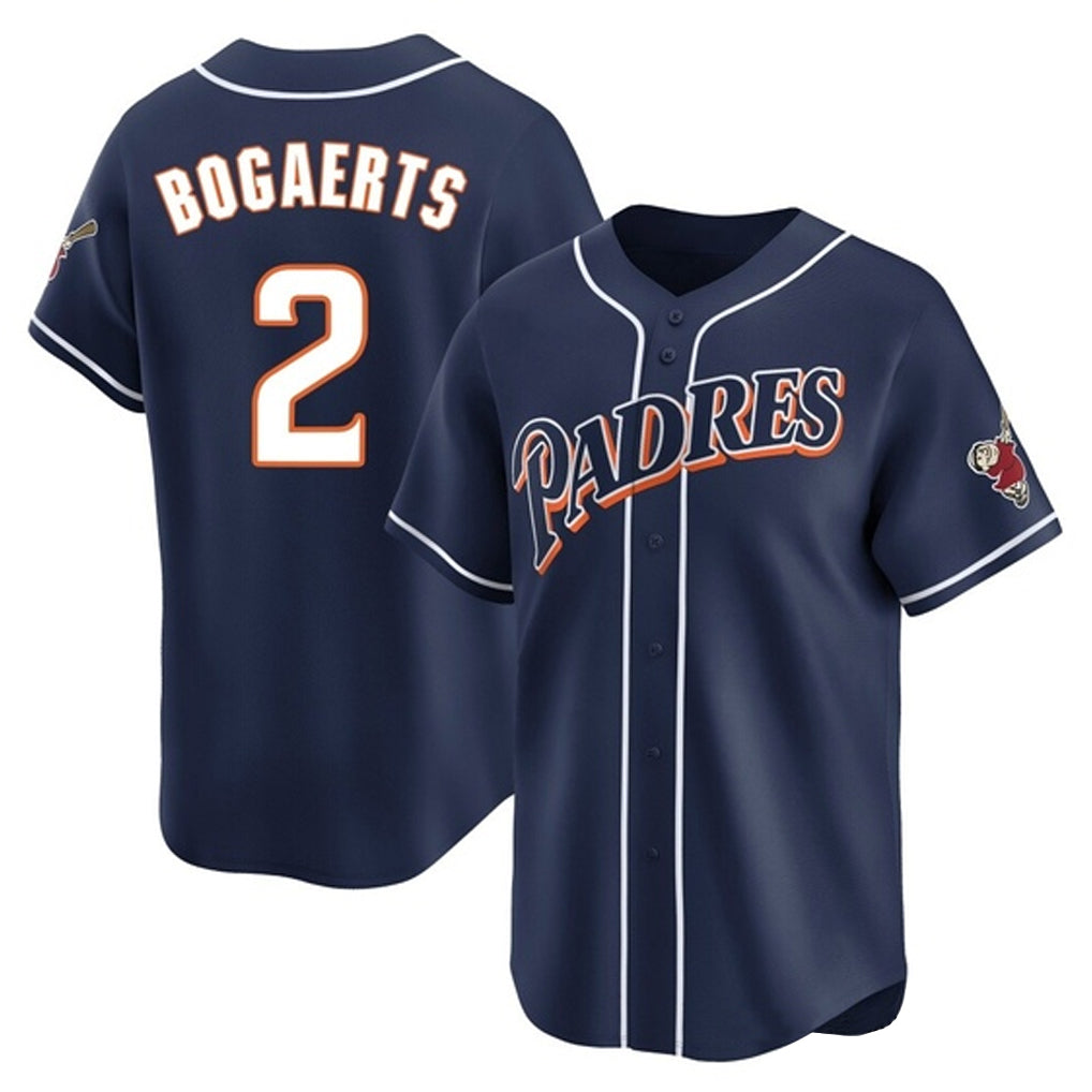 Fenge S.Diego Padres #2 Xander Bogaerts Player Navy Cooperstown Collection Limited Home Stitched Jerseys
