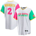 Fenge S.Diego Padres #2 Xander Bogaerts Player White City Connect Home Game Stitched Jerseys