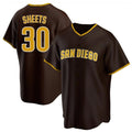 Fenge S.Diego Padres #30 Gavin Sheets Player Brown Home Game Stitched Jerseys