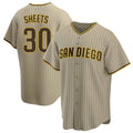Fenge S.Diego Padres #30 Gavin Sheets Player Khaki Home Game Stitched Jerseys