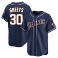 Fenge S.Diego Padres #30 Gavin Sheets Player Navy Cooperstown Collection Limited Home Stitched Jerseys