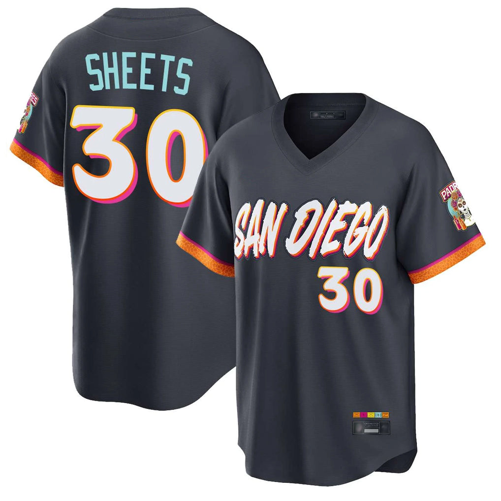 Fenge S.Diego Padres #30 Gavin Sheets Player Obsidian 2026 City Connect Home Limited T-shirt Stitched Jerseys