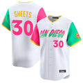 Fenge S.Diego Padres #30 Gavin Sheets Player White City Connect Home Limited Stitched Jerseys