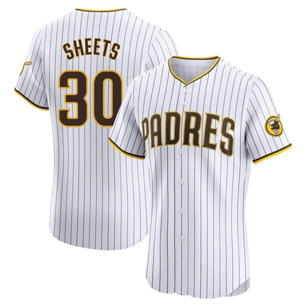 Fenge S.Diego Padres #30 Gavin Sheets Player White Home Limited Elite Stitched Jerseys