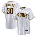 Fenge S.Diego Padres #30 Gavin Sheets Player White Home Limited Game Stitched Jerseys