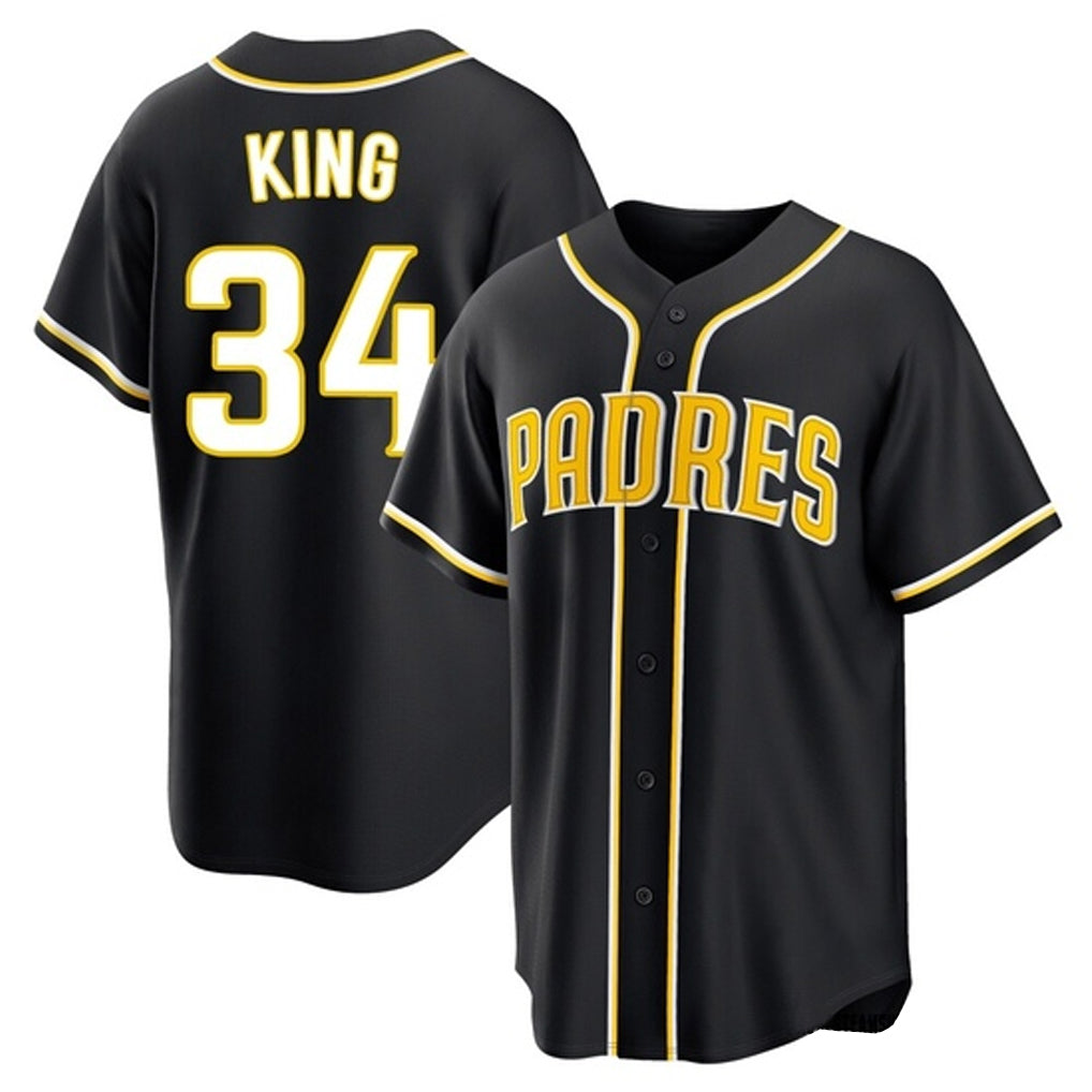 Fenge S.Diego Padres #34 Michael King Player Black 2026 Fashion Home Stitched Jerseys