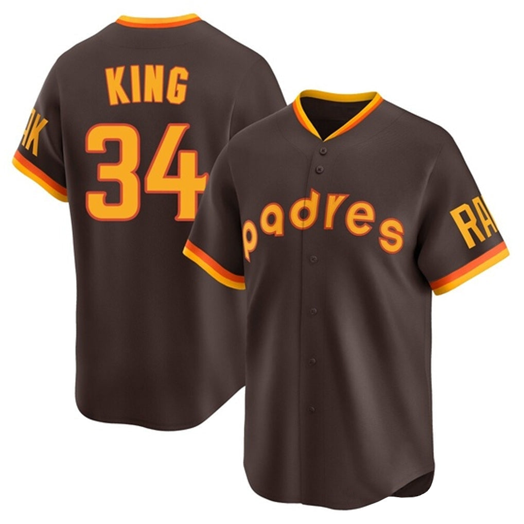 Fenge S.Diego Padres #34 Michael King Player Brown Home Cooperstown Collection Replica Game Stitched Jerseys