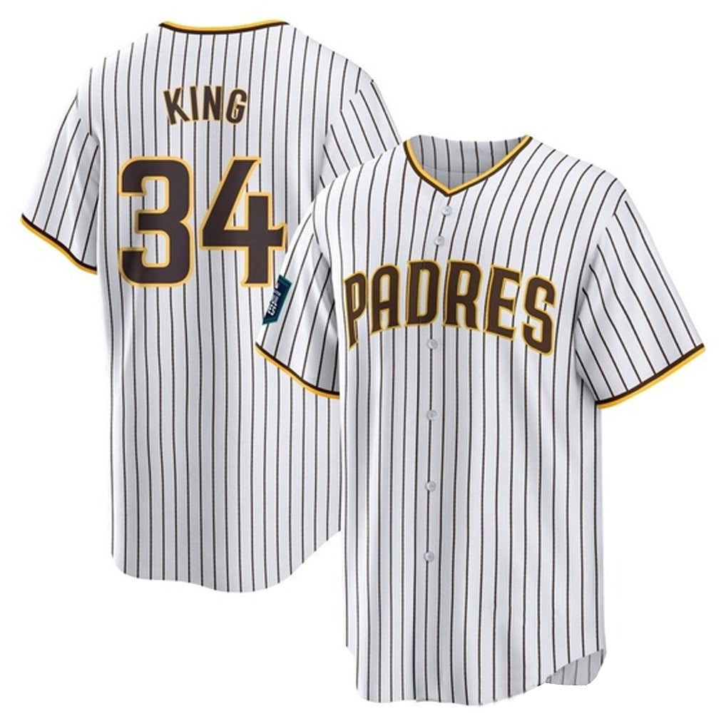 Fenge S.Diego Padres #34 Michael King Player White Home Game Stitched Jerseys