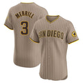 Fenge S.Diego Padres #3 Jackson Merrill Player Khaki Home Limited Elite Stitched Jerseys