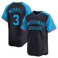 Fenge S.Diego Padres #3 Jackson Merrill Player National League Navy All-Star Game Limited Stitched Jerseys
