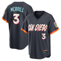 Fenge S.Diego Padres #3 Jackson Merrill Player Obsidian 2026 City Connect Home Limited T-shirt Stitched Jerseys