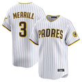 Fenge S.Diego Padres #3 Jackson Merrill Player White Home Limited Stitched Jerseys