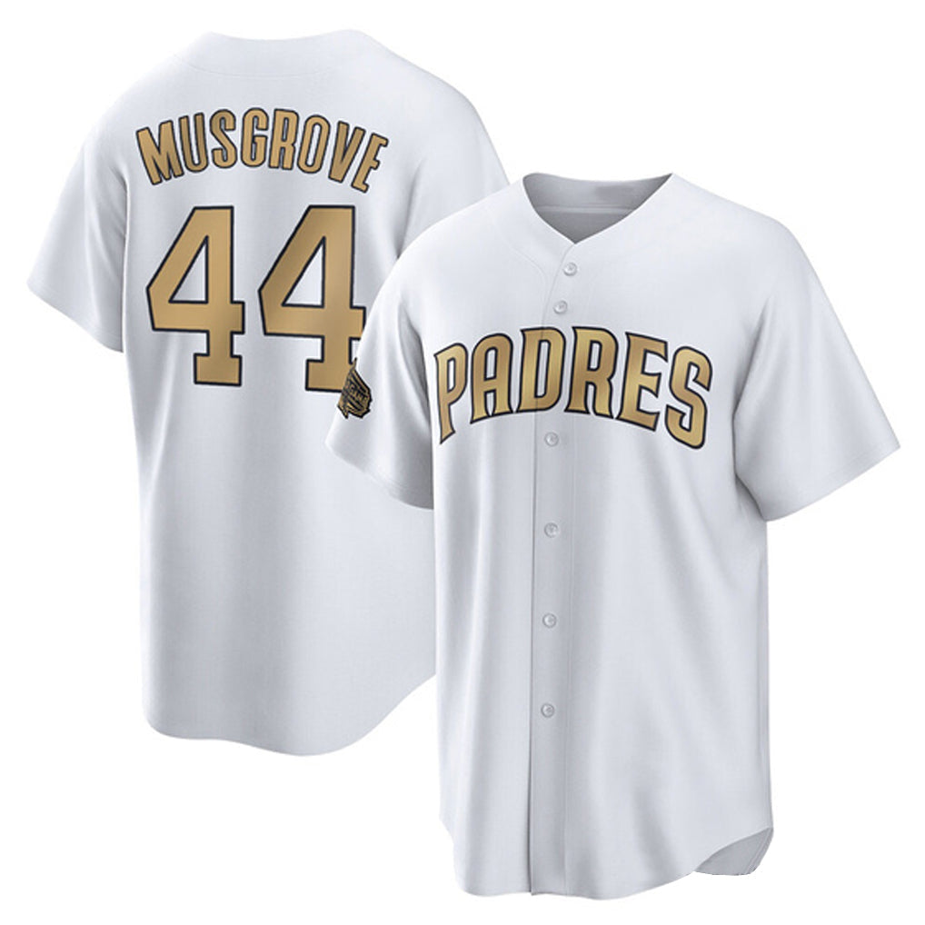 Fenge S.Diego Padres #44 Joe Musgrove Player Gold All-Star Home Game Stitched Jerseys