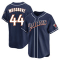 Fenge S.Diego Padres #44 Joe Musgrove Player Navy Cooperstown Collection Limited Home Stitched Jerseys