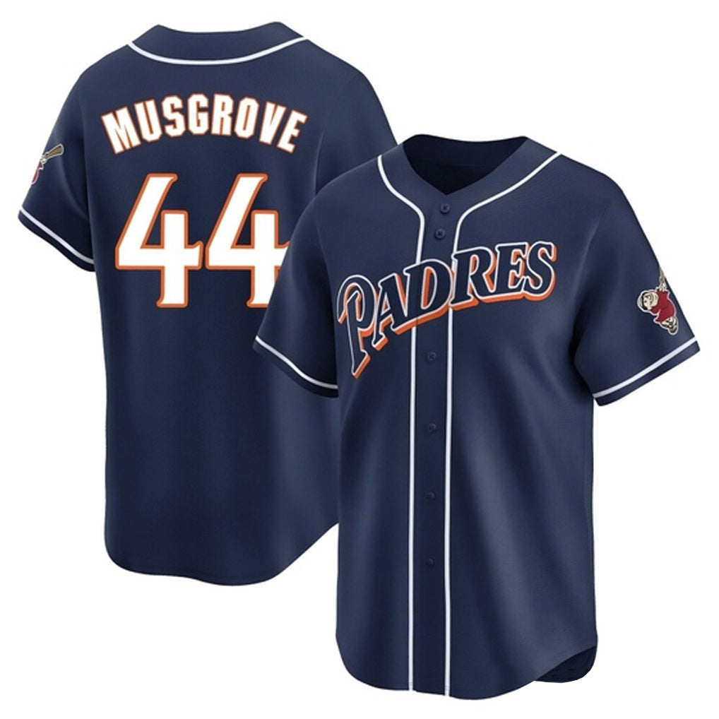 Fenge S.Diego Padres #44 Joe Musgrove Player Navy Cooperstown Collection Limited Home Stitched Jerseys