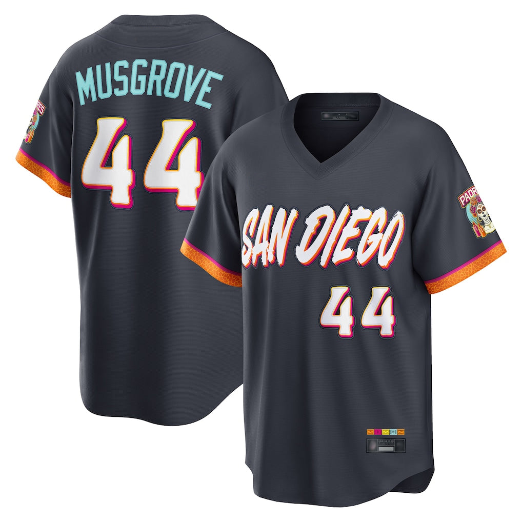 Fenge S.Diego Padres #44 Joe Musgrove Player Obsidian 2026 City Connect Home Limited T-shirt Stitched Jerseys