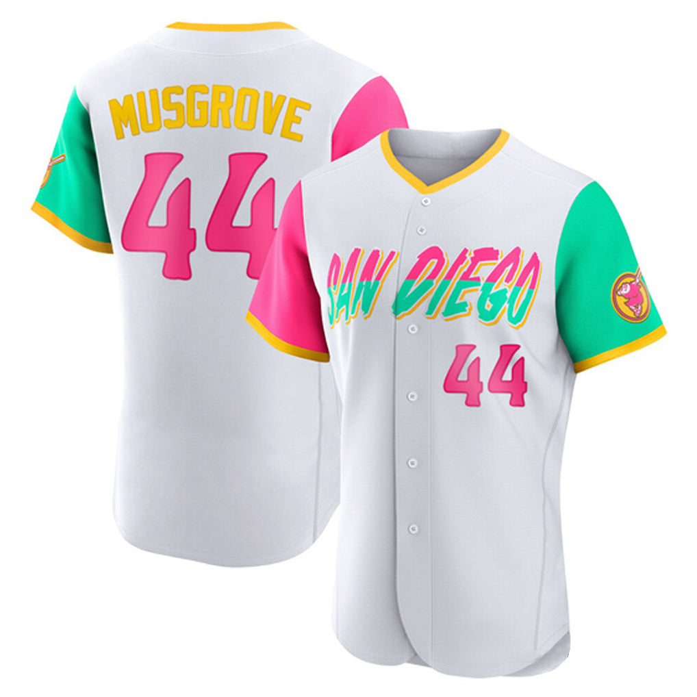Fenge S.Diego Padres #44 Joe Musgrove Player White City Connect Home Limited Elite Stitched Jerseys