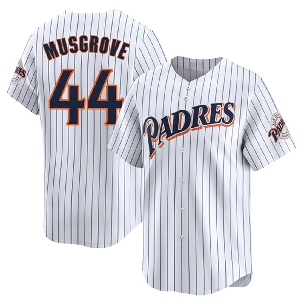 Fenge S.Diego Padres #44 Joe Musgrove Player White Cooperstown Collection Limited Home Stitched Jerseys