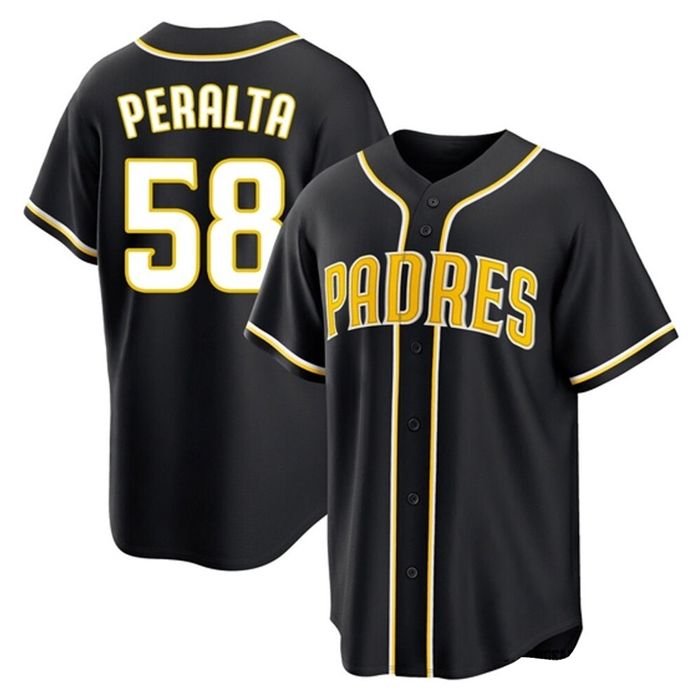 Fenge S.Diego Padres #58 Wandy Peralta Player Black 2026 Fashion Home Stitched Jerseys