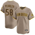 Fenge S.Diego Padres #58 Wandy Peralta Player Khaki Home Limited Stitched Jerseys