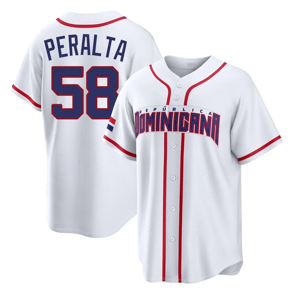 Fenge S.Diego Padres #58 Wandy Peralta Player White 2026 World Classic Home Limited Stitched Jerseys