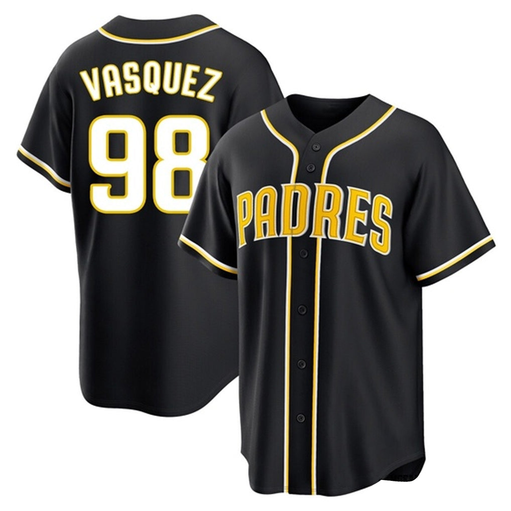 Fenge S.Diego Padres #98 Randy Vasquez Player Black 2026 Fashion Home Stitched Jerseys