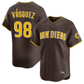 Fenge S.Diego Padres #98 Randy Vasquez Player Brown Home Limited Stitched Jerseys
