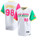 Fenge S.Diego Padres #98 Randy Vasquez Player White City Connect Home Limited Stitched Jerseys