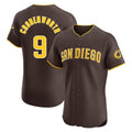 Fenge S.Diego Padres #9 Jake Cronenworth Player Brown Home Limited Elite Stitched Jerseys