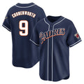Fenge S.Diego Padres #9 Jake Cronenworth Player Navy Cooperstown Collection Limited Home Stitched Jerseys
