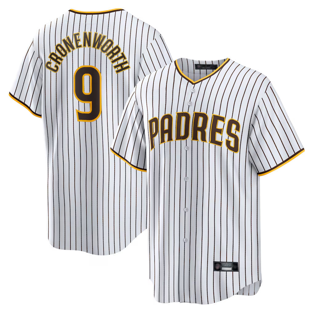 Fenge S.Diego Padres #9 Jake Cronenworth Player White Home Game Stitched Jerseys