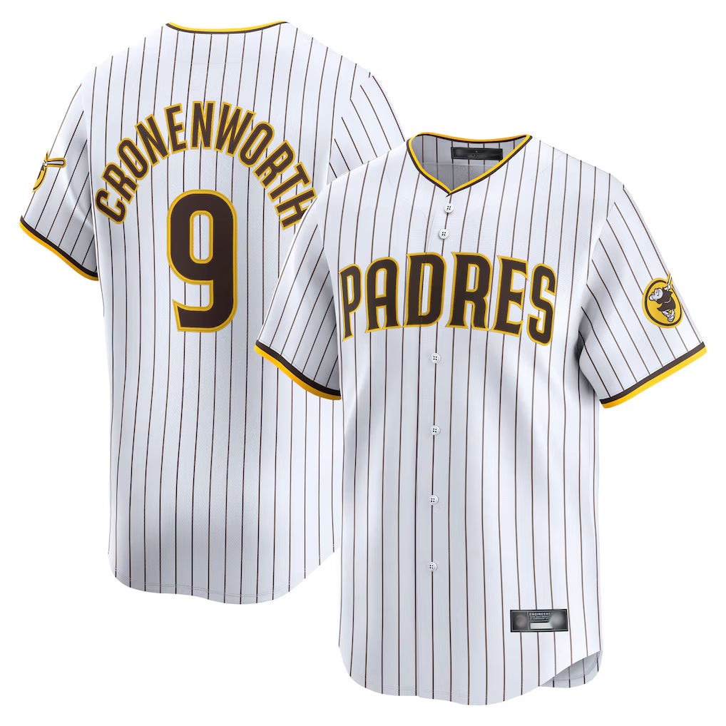 Fenge S.Diego Padres #9 Jake Cronenworth Player White Home Limited Stitched Jerseys