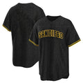 Fenge S.Diego Padres Blank Player Black Snake Skin City Home Game Stitched Jerseys