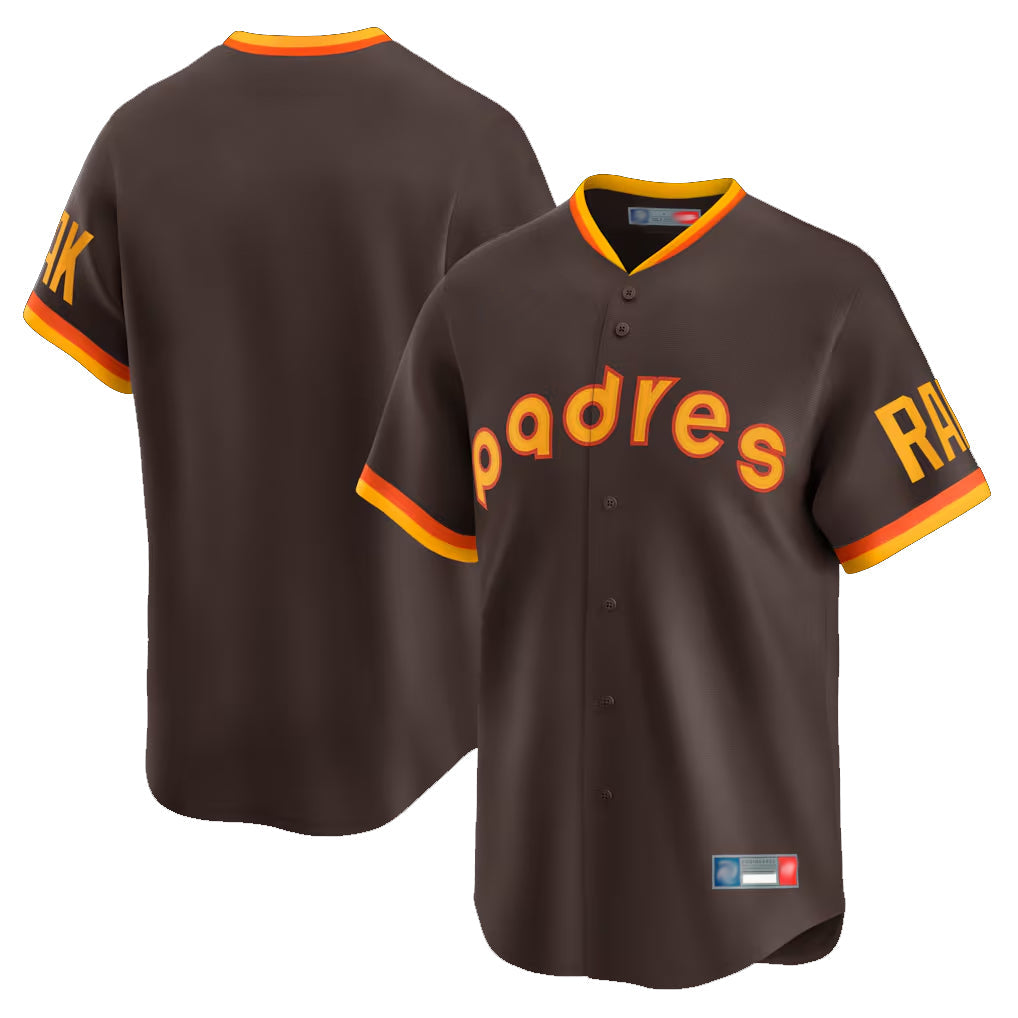 Fenge S.Diego Padres Blank Player Brown Home Cooperstown Collection Limited Stitched Jerseys