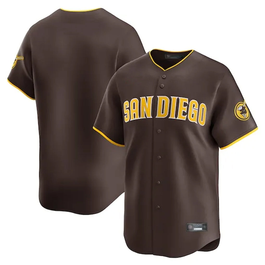 Fenge S.Diego Padres Blank Player Brown Home Limited Stitched Jerseys
