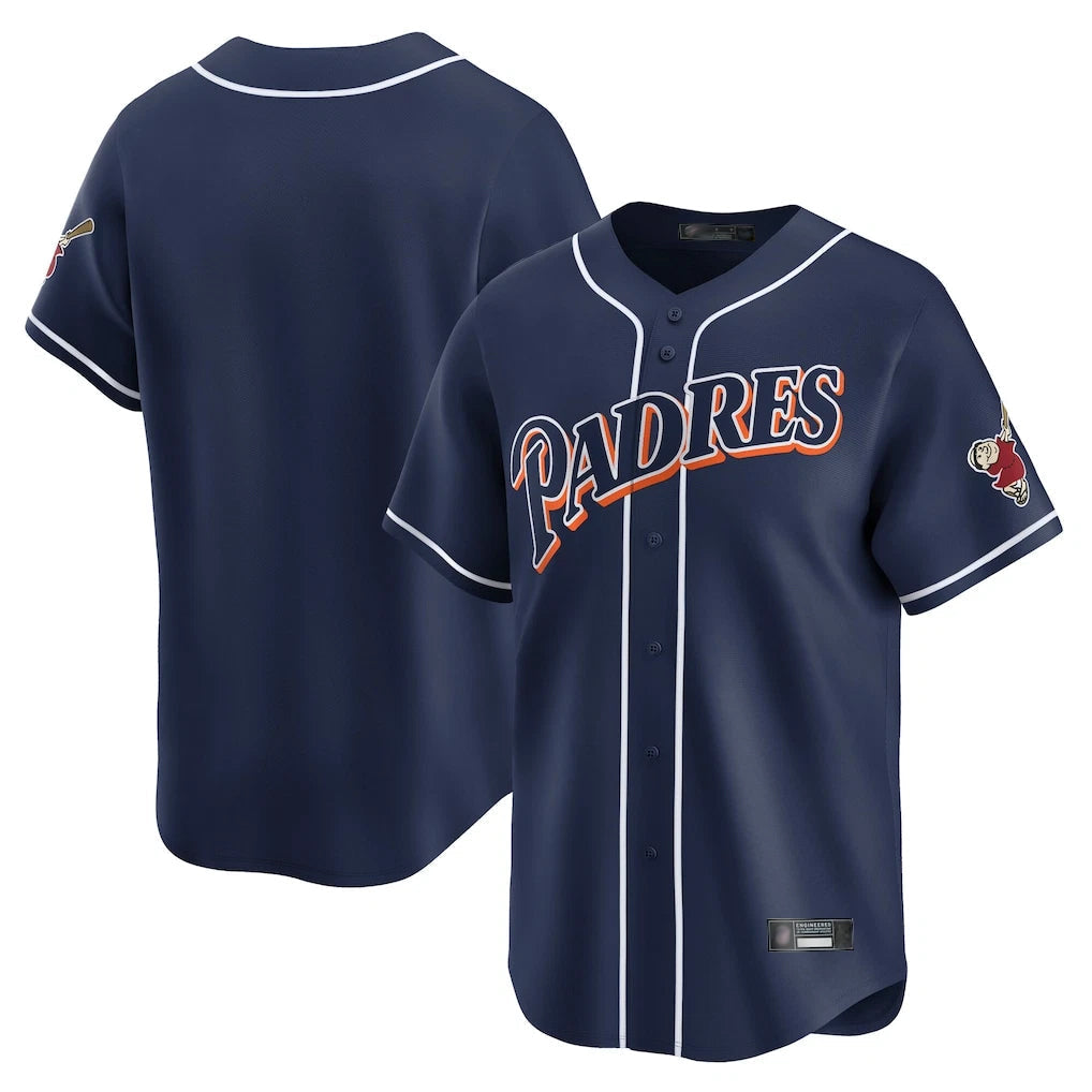 Fenge S.Diego Padres Blank Player Navy Cooperstown Collection Limited Stitched Jerseys