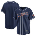 Fenge S.Diego Padres Blank Player Navy Cooperstown Collection Limited Stitched Jerseys