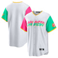 Fenge S.Diego Padres Blank Player White City Connect Home Game Stitched Jerseys
