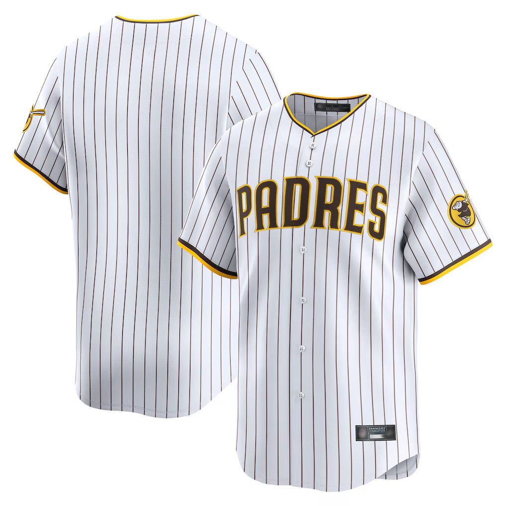 Fenge S.Diego Padres Blank Player White Home Limited Stitched Jerseys