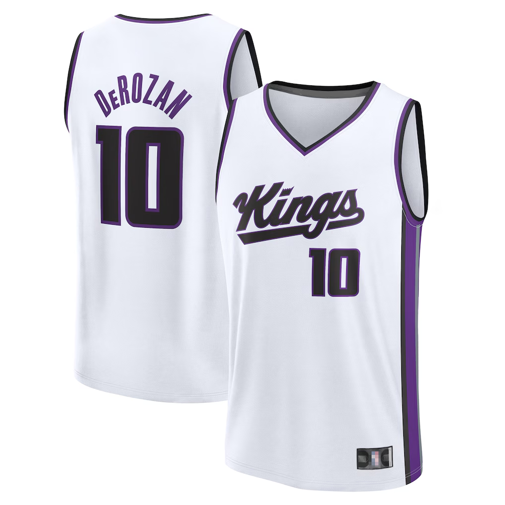 Fenge S.Kings #10 DeMar DeRozan Fanatics White Fast Break Replica Player Jerseys - Association Edition